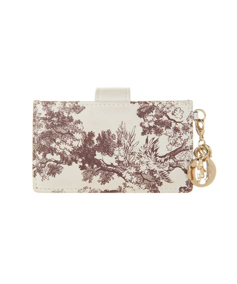 lady dior toile de jouy card holder|Christian Dior Technical Fabric Toile De Jouy Detachable Card .